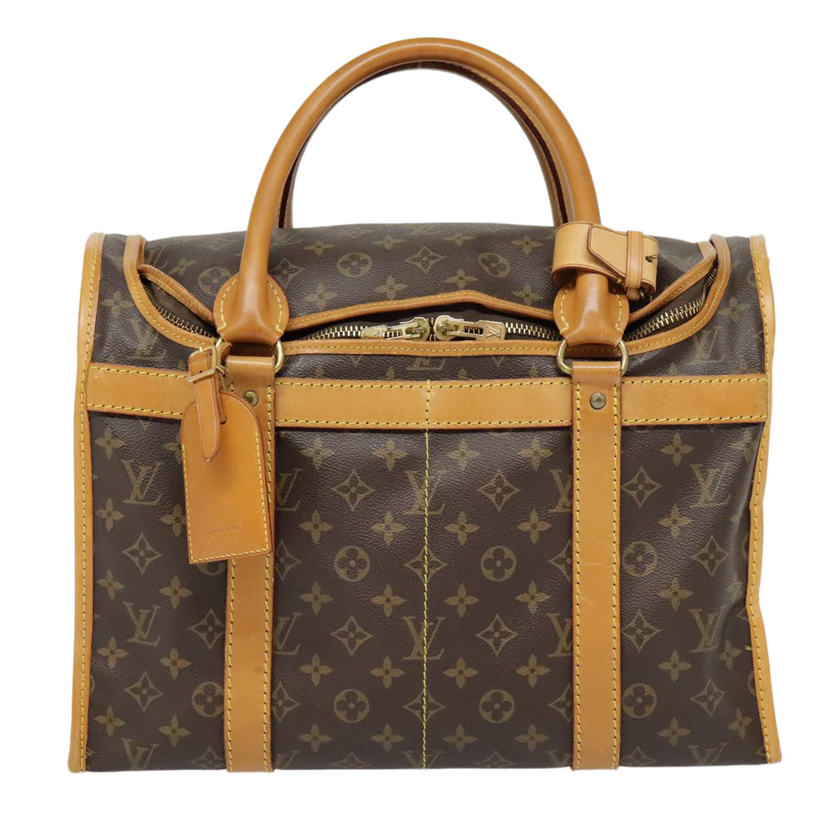 LOUIS VUITTON Monogram Sac Chasseur 40 Pet Carry M41924 LV Auth 90328 - 0