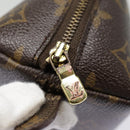 LOUIS VUITTON Monogram Trousse Demi Ronde Cosmetic Pouch M47520 LV Auth 90331-8