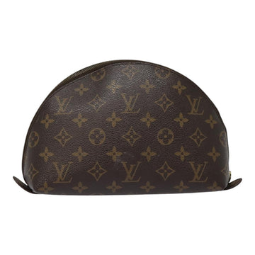 LOUIS VUITTON Monogram Trousse Demi Ronde Cosmetic Pouch M47520 LV Auth 90331 - 0