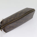 LOUIS VUITTON Monogram Trousse Demi Ronde Cosmetic Pouch M47520 LV Auth 90331-5