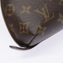 LOUIS VUITTON Monogram Trousse Demi Ronde Cosmetic Pouch M47520 LV Auth 90331-7