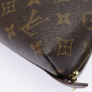 LOUIS VUITTON Monogram Trousse Demi Ronde Cosmetic Pouch M47520 LV Auth 90331-13