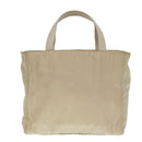 PRADA Hand Bag Nylon Beige Gold Auth 90379-2