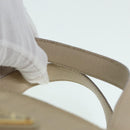 PRADA Hand Bag Nylon Beige Gold Auth 90379-8