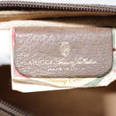 GUCCI GG Supreme Web Sherry Line Clutch Bag PVC Beige Red 89 01 012 Auth 90398-9