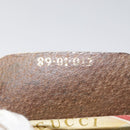 GUCCI GG Supreme Web Sherry Line Clutch Bag PVC Beige Rot 89 01 012 Auth 90398-12