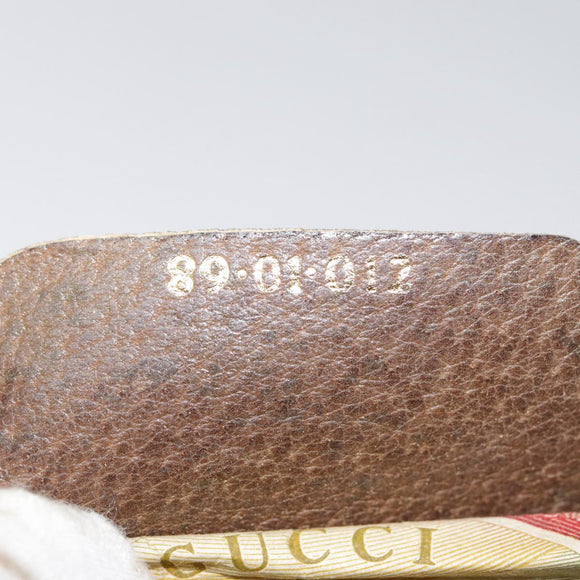 GUCCI GG Supreme Web Sherry Line Clutch Bag PVC Beige Red 89 01 012 Auth 90398