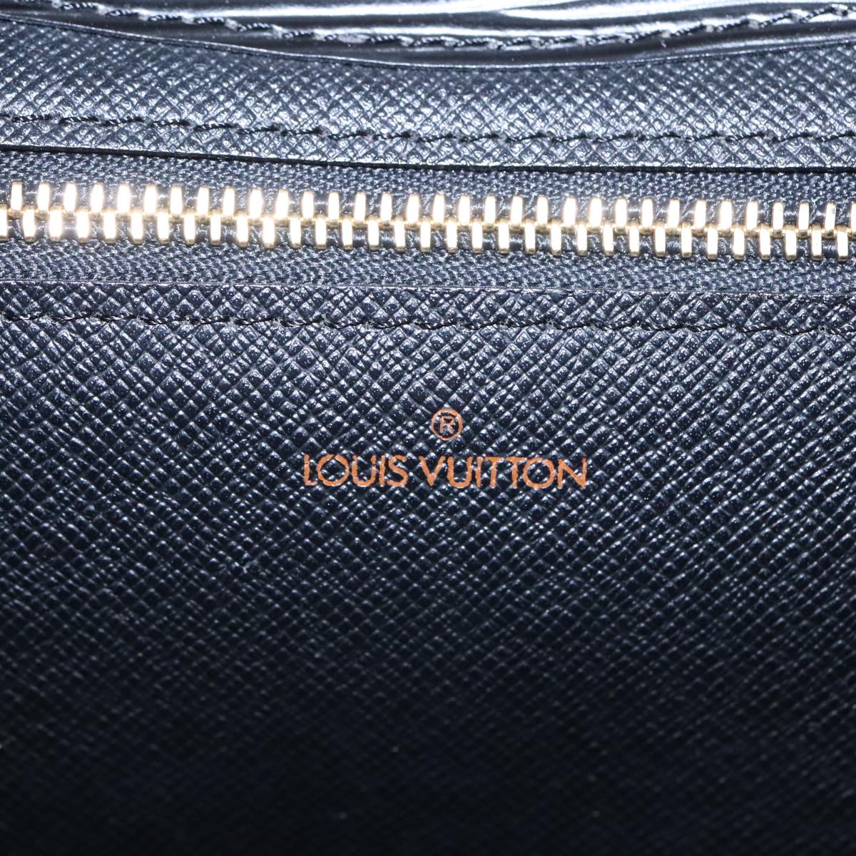 LOUIS VUITTON Epi Montaigne 27 Clutch Bag Black M52652 LV Auth 90405