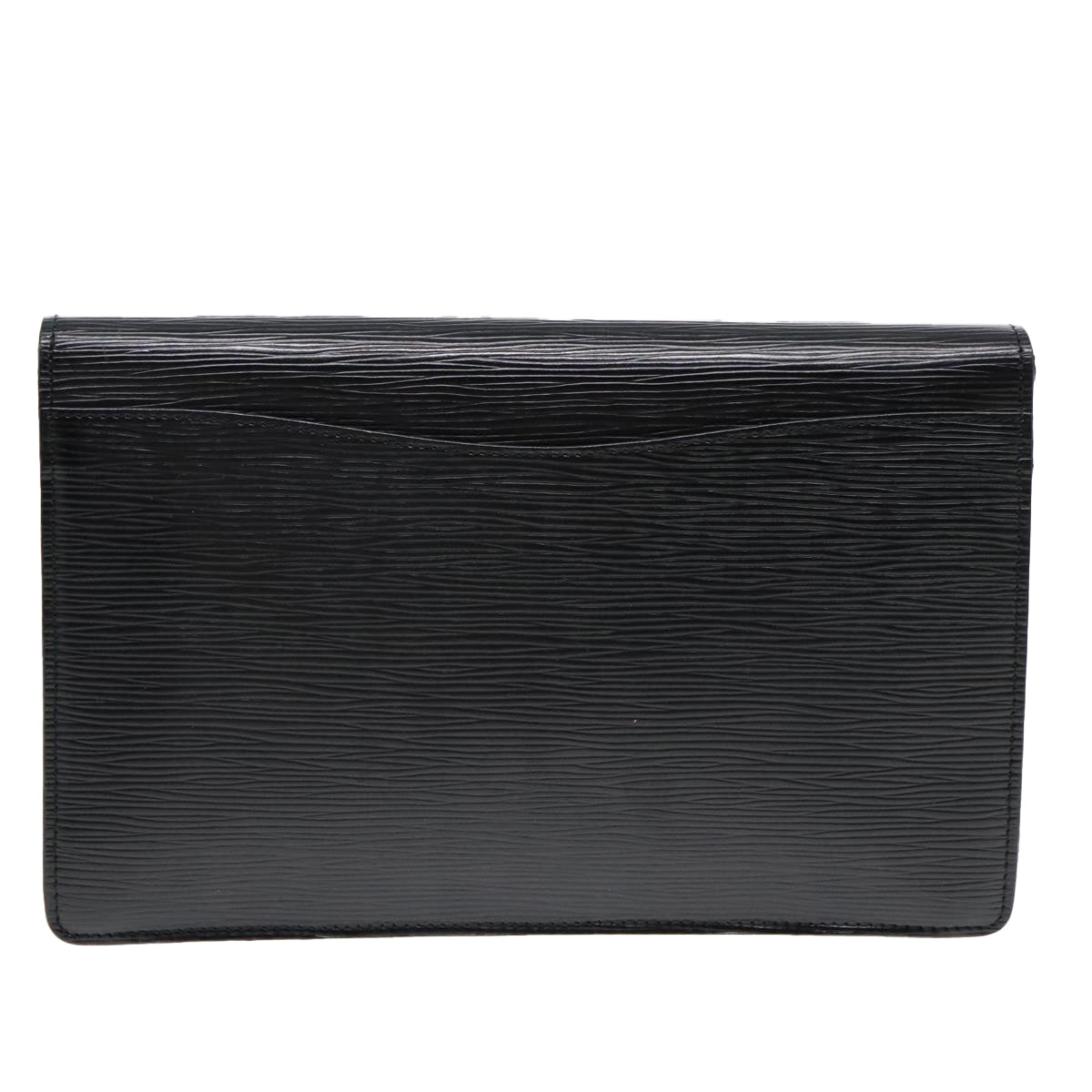 LOUIS VUITTON Epi Montaigne 27 Clutch Bag Black M52652 LV Auth 90405 - 0