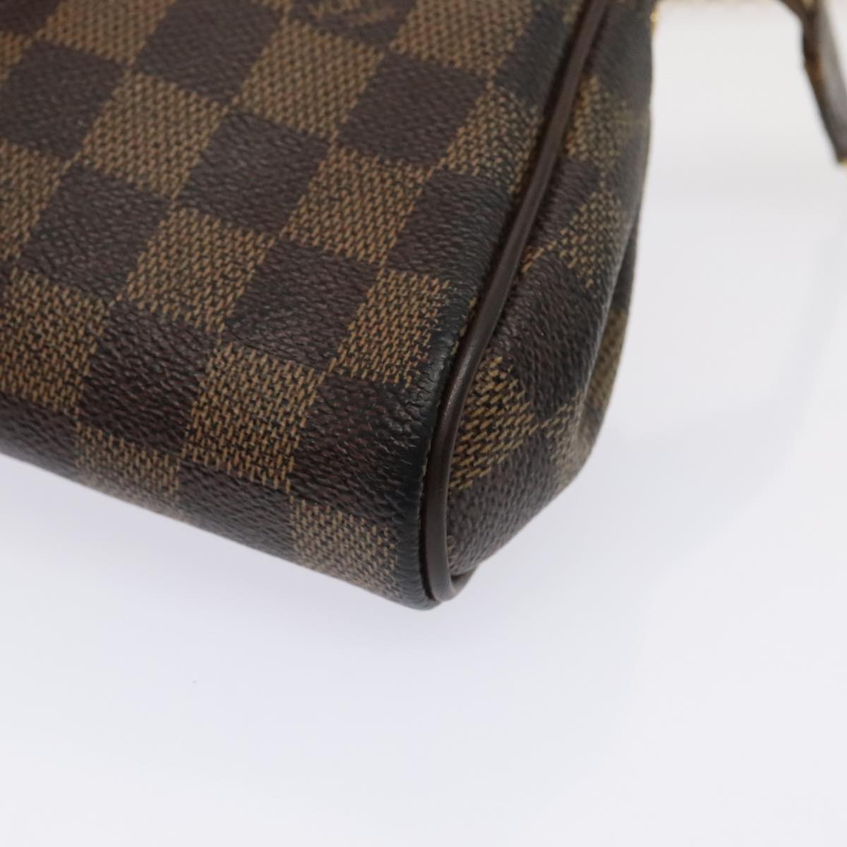 LOUIS VUITTON Damier Ebene Eva Shoulder Bag 2way N55213 LV Auth 90415