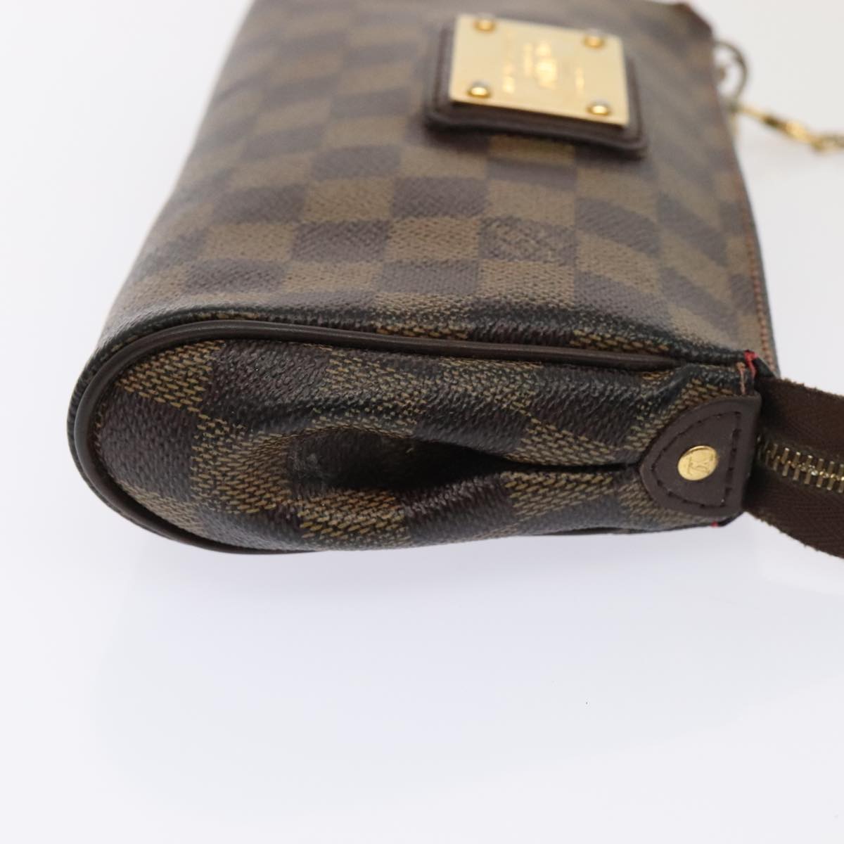 LOUIS VUITTON Damier Ebene Eva Shoulder Bag 2way N55213 LV Auth 90415