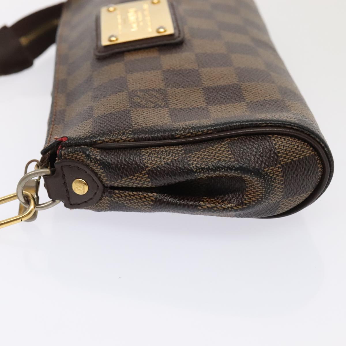 LOUIS VUITTON Damier Ebene Eva Shoulder Bag 2way N55213 LV Auth 90415