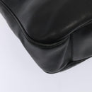 GUCCI Bamboo Shoulder Bag Leather 2way Black Gold 001 2123 1577 Auth 90421-17