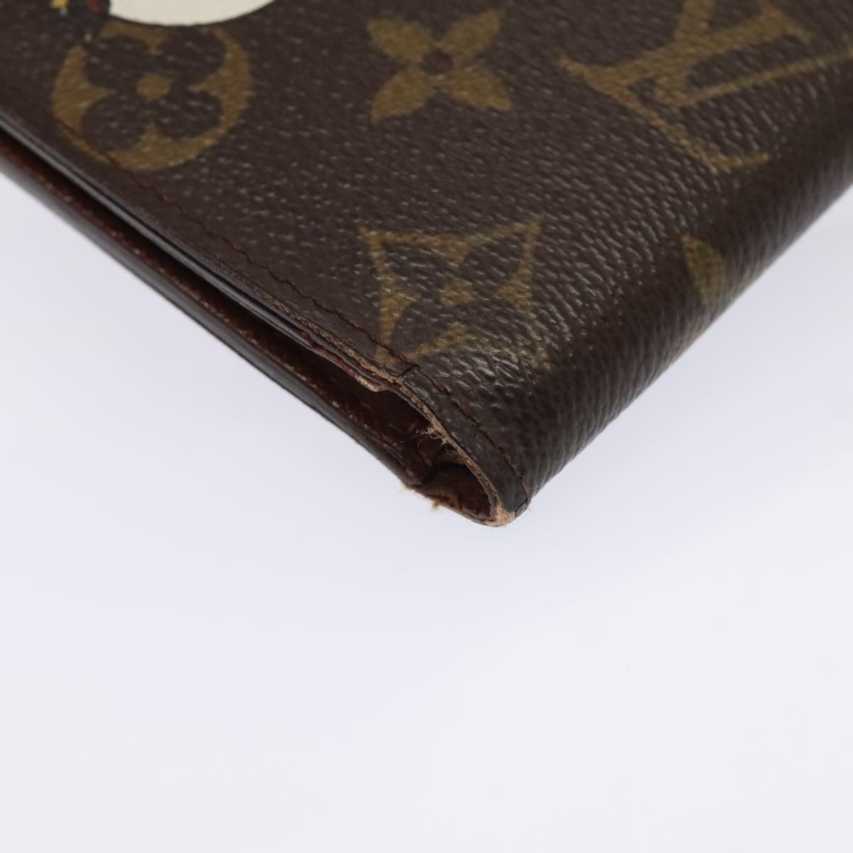 LOUIS VUITTON Monogram Panda Portefeuille Marco Wallet M61666 LV Auth 90423