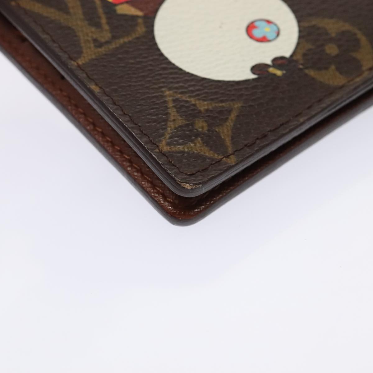 LOUIS VUITTON Monogram Panda Portefeuille Marco Wallet M61666 LV Auth 90423