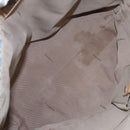 FENDI Zucchino Canvas Tote Bag Light Blue Brown Silver Auth 90434-11