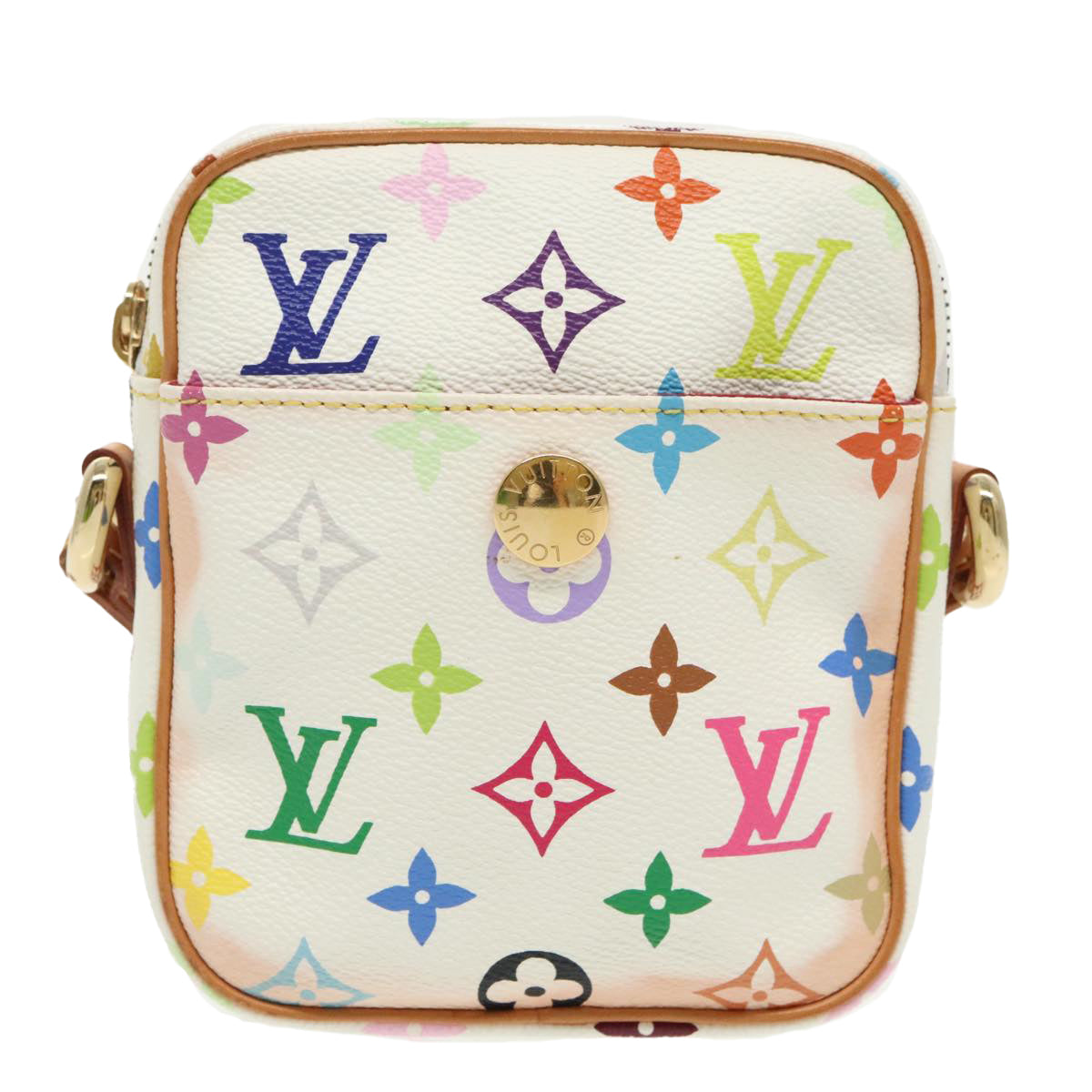 LOUIS VUITTON Monogram Multicolor lift Shoulder Bag White M40055 LV Auth 90440