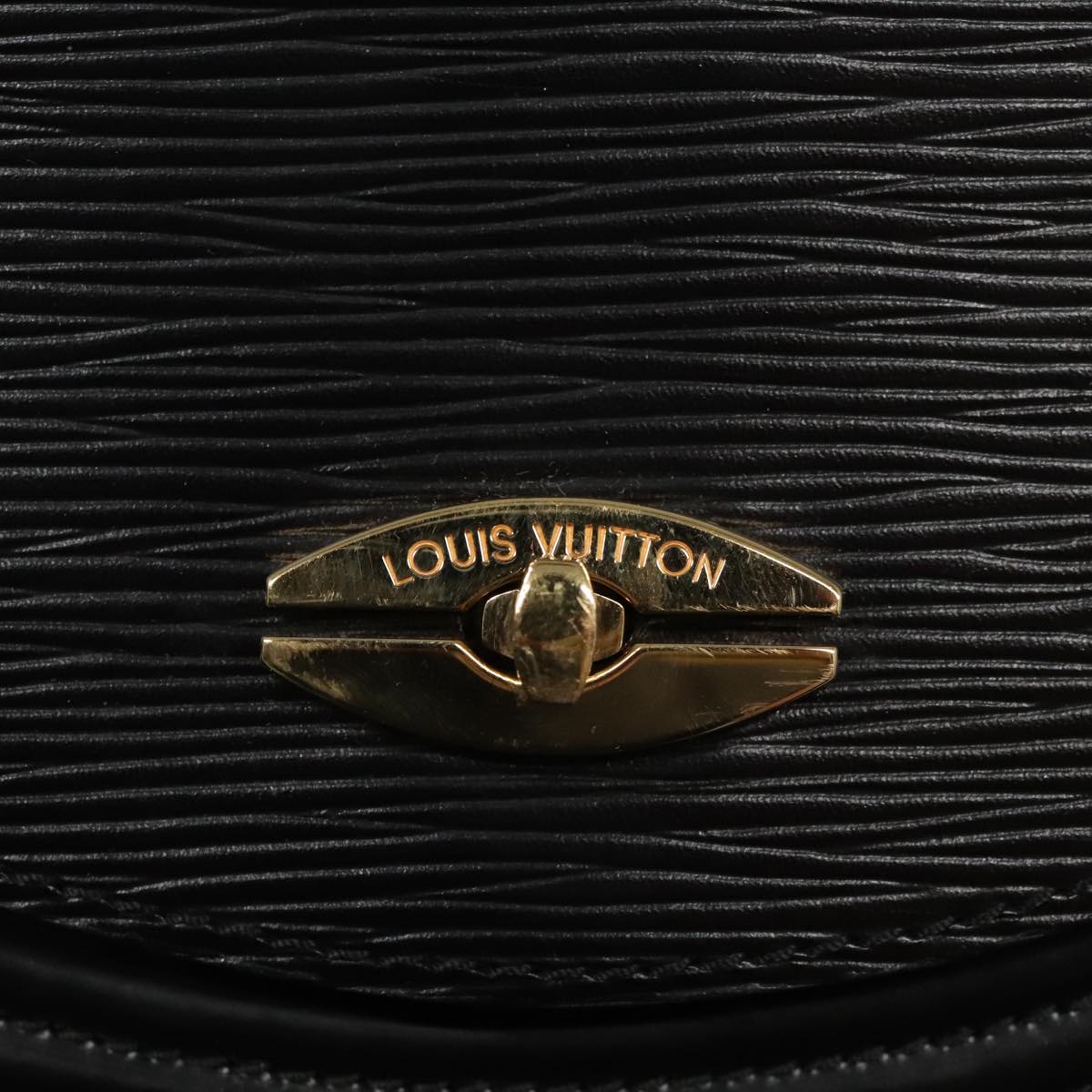 LOUIS VUITTON Epi Tilsitt Shoulder Bag Black M52482 LV Auth 90444