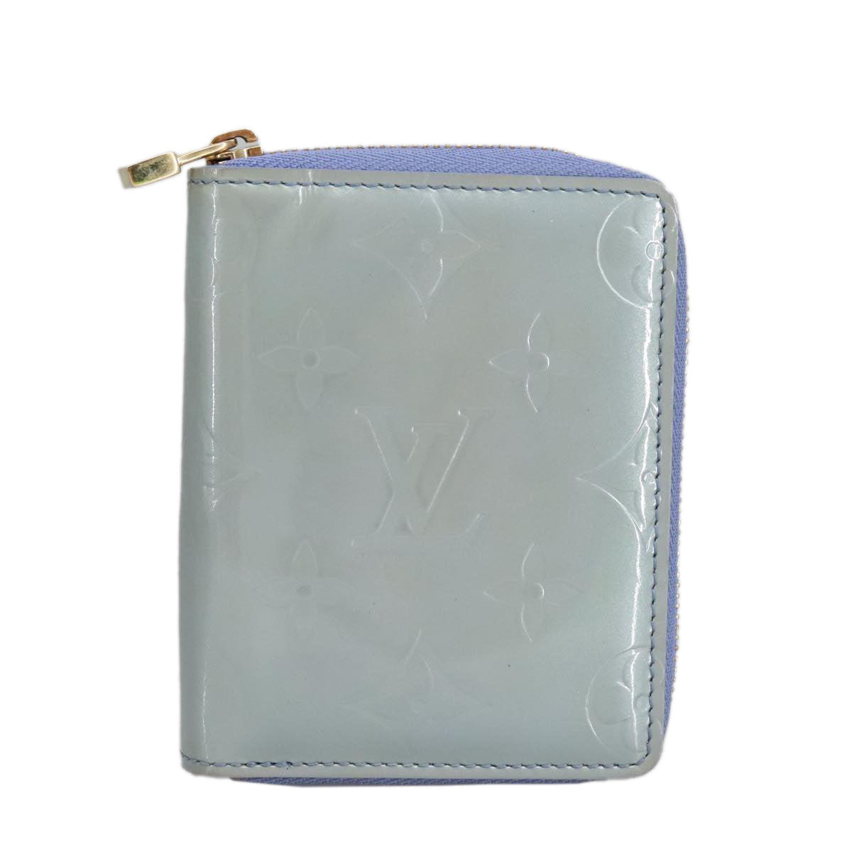 LOUIS VUITTON Monogram Vernis Bloom Wallet Lavande LV Auth 90447