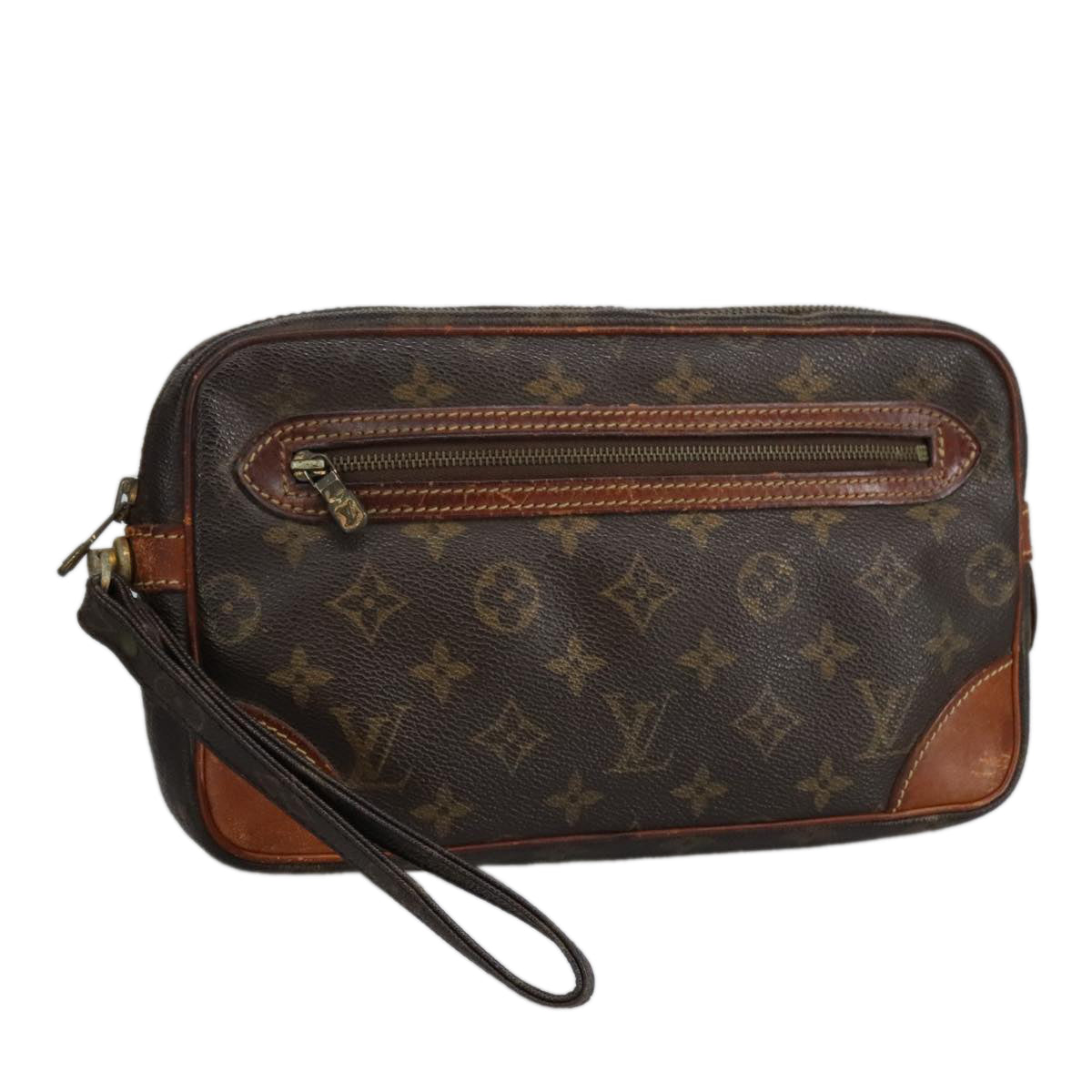 LOUIS VUITTON Monogram Marly Dragonne GM Clutch Bag M51825 LV Auth 90456