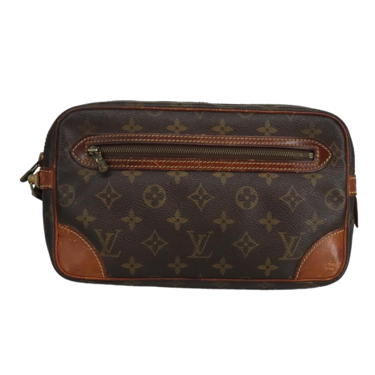 LOUIS VUITTON Monogram Marly Dragonne GM Clutch Bag M51825 LV Auth 90456