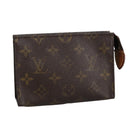 LOUIS VUITTON Monogram Poche Toilette 15 Pouch M47546 LV Auth 90458-1
