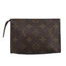 LOUIS VUITTON Monogram Poche Toilette 15 Pouch M47546 LV Auth 90458-2
