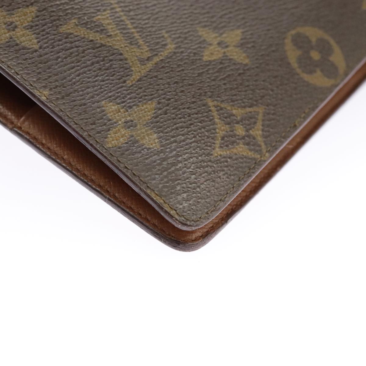 LOUIS VUITTON Monogram Agenda MM Day Planner Cover R20105 LV Auth 90459