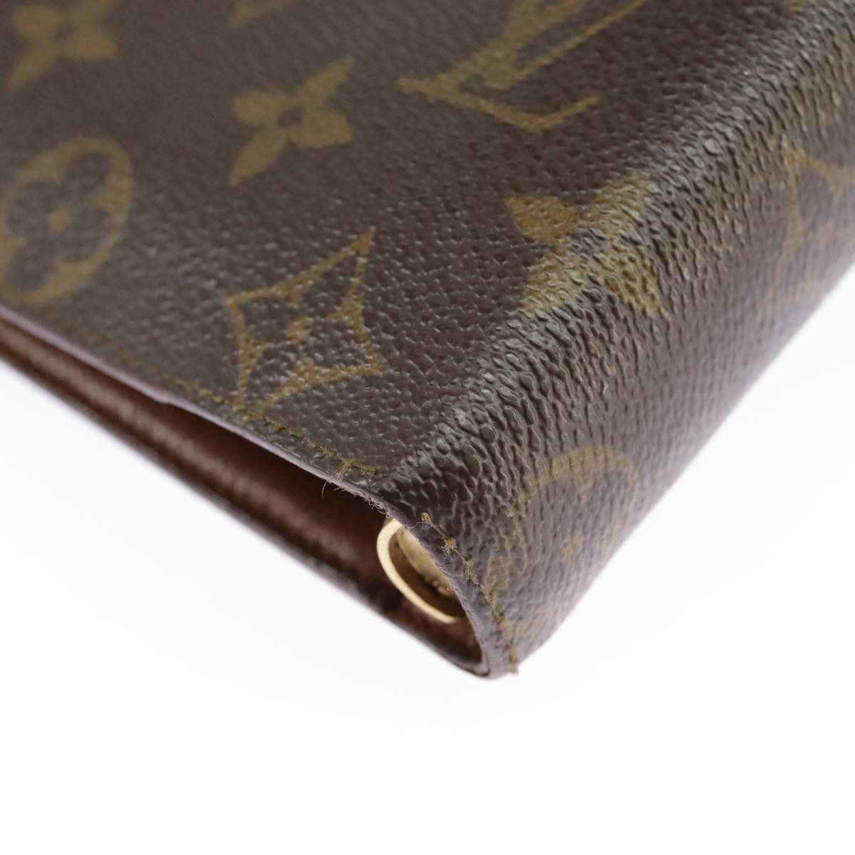 LOUIS VUITTON Monogram Agenda MM Day Planner Cover R20105 LV Auth 90459