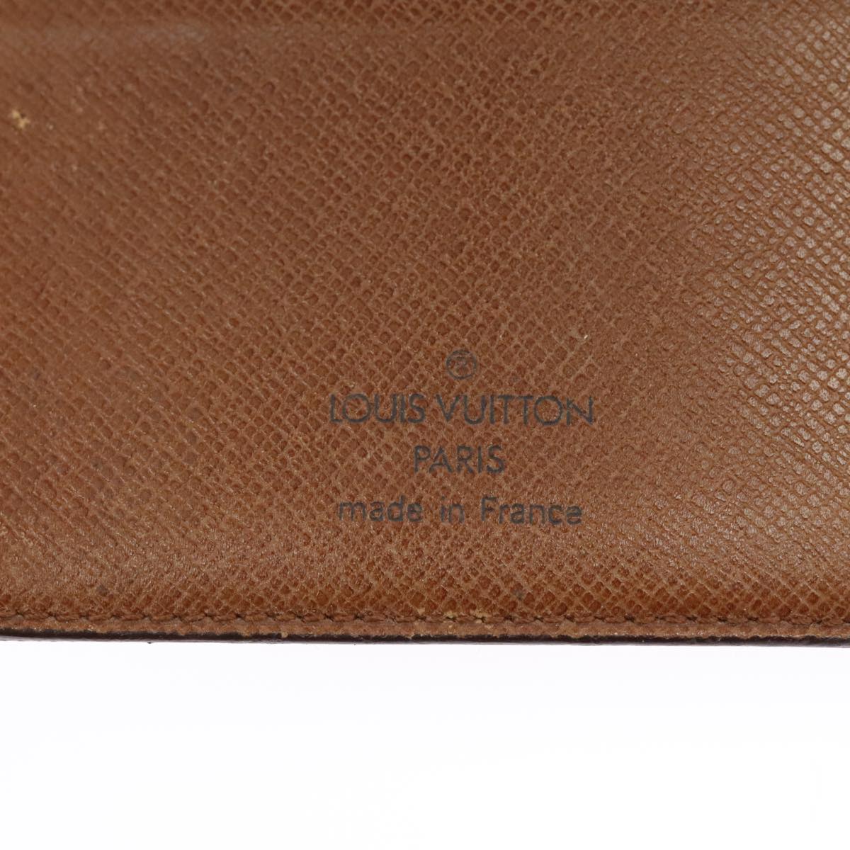 LOUIS VUITTON Monogram Agenda MM Day Planner Cover R20105 LV Auth 90459