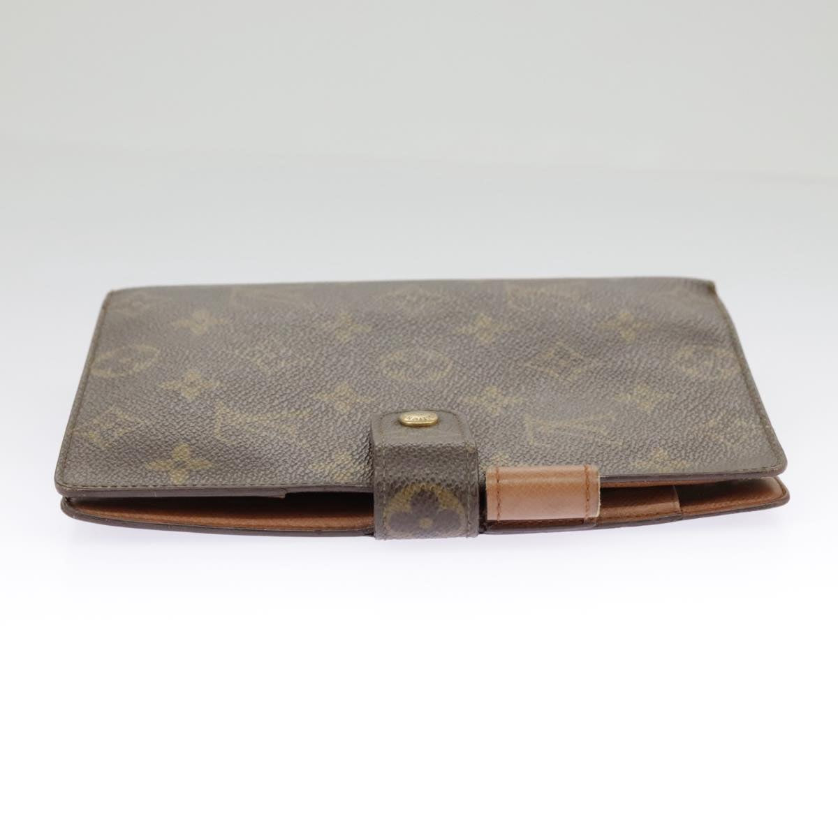 LOUIS VUITTON Monogram Agenda MM Day Planner Cover R20105 LV Auth 90459