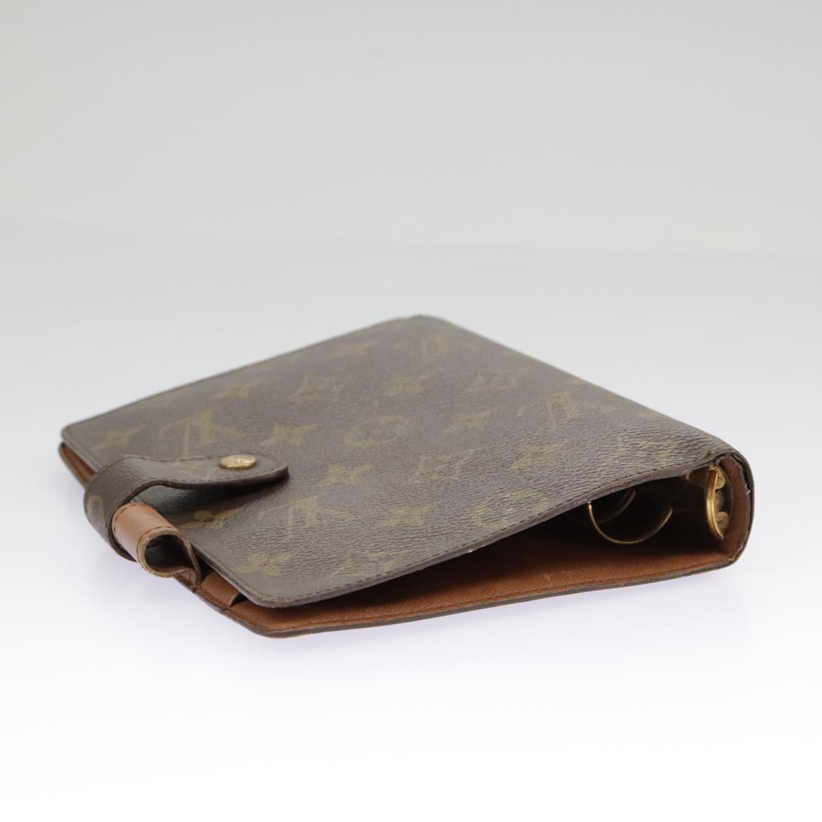 LOUIS VUITTON Monogram Agenda MM Day Planner Cover R20105 LV Auth 90459