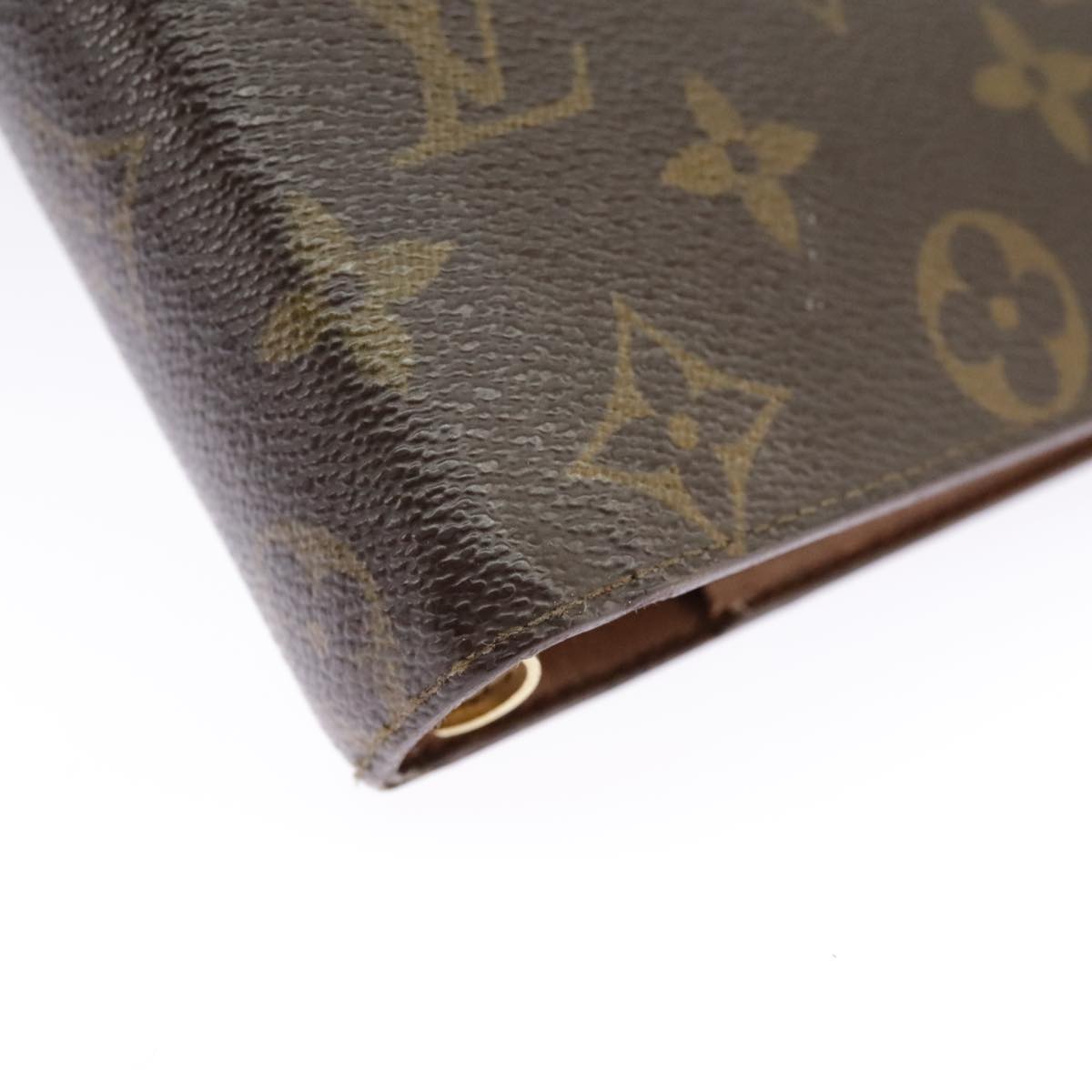 LOUIS VUITTON Monogram Agenda MM Day Planner Cover R20105 LV Auth 90459