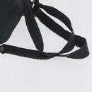 PRADA Backpack Nylon Khaki Silver Auth 90473-5