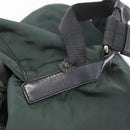 PRADA Backpack Nylon Khaki Silver Auth 90473-17