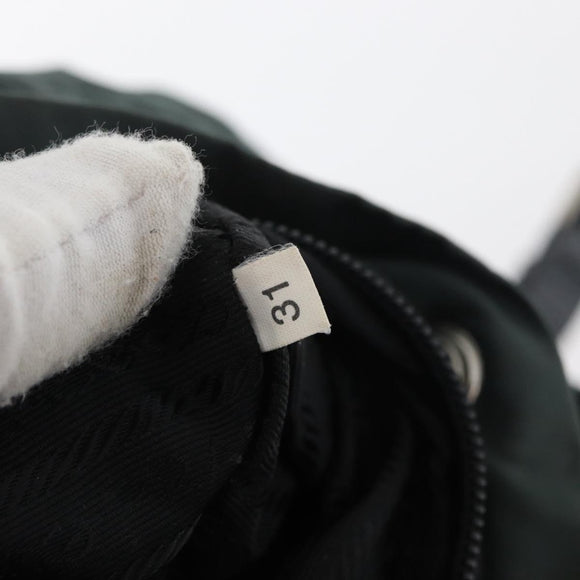 PRADA Backpack Nylon Khaki Silver Auth 90473