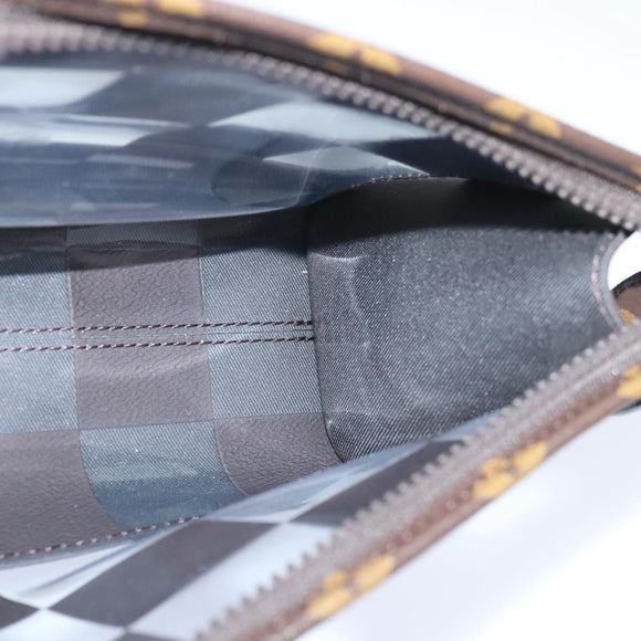 LOUIS VUITTON Monogram Chess Stand Pouch M81588 LV Auth 90498SM
