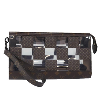 LOUIS VUITTON Monogram Chess Stand Pouch M81588 LV Auth 90498SM