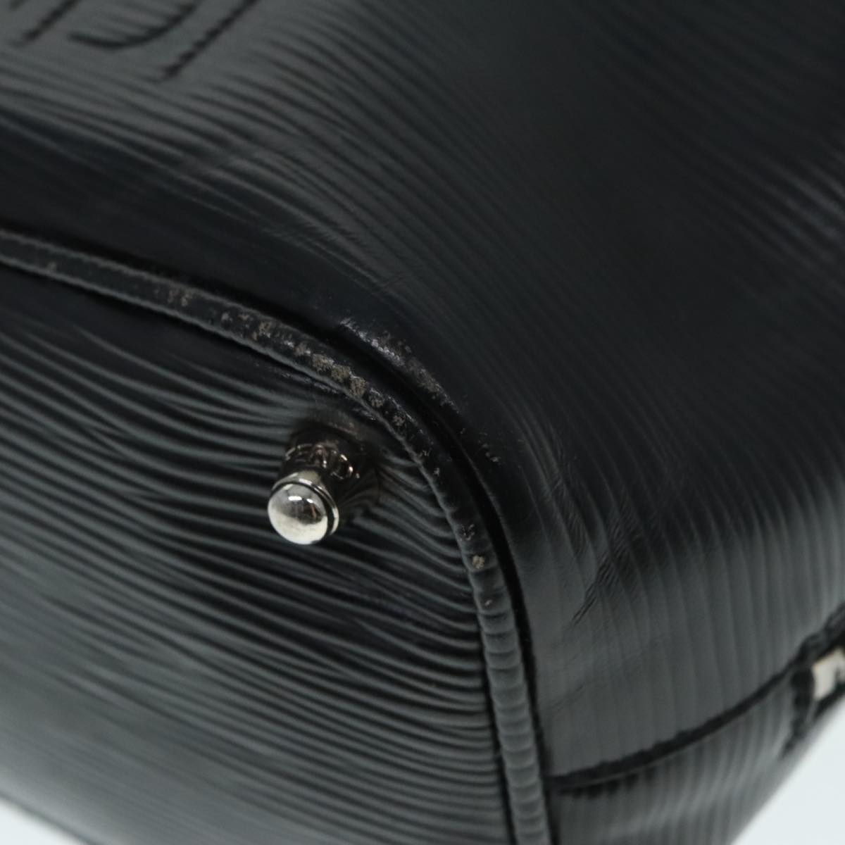 FENDI Backpack Leather Black Auth 90504