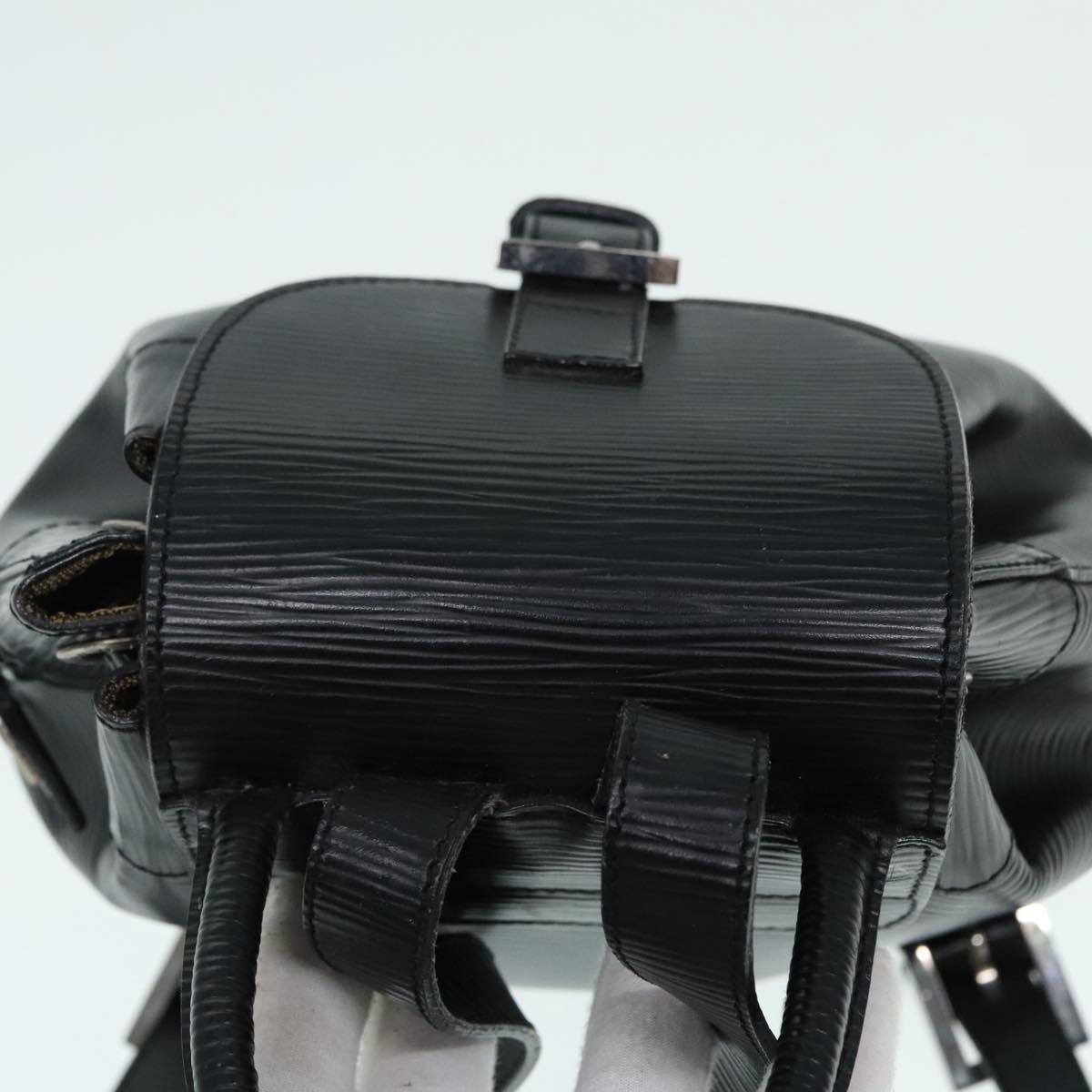 FENDI Backpack Leather Black Auth 90504