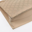 GUCCI GG Canvas Tote Bag Beige Silver 002 1053 Auth 90509-17