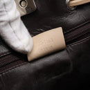 GUCCI GG Canvas Tote Bag Beige Silver 002 1053 Auth 90509-12