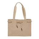 GUCCI GG Canvas Tote Bag Beige Silver 002 1053 Auth 90509-13