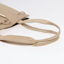 GUCCI GG Canvas Tote Bag Beige Silver 002 1053 Auth 90509-7