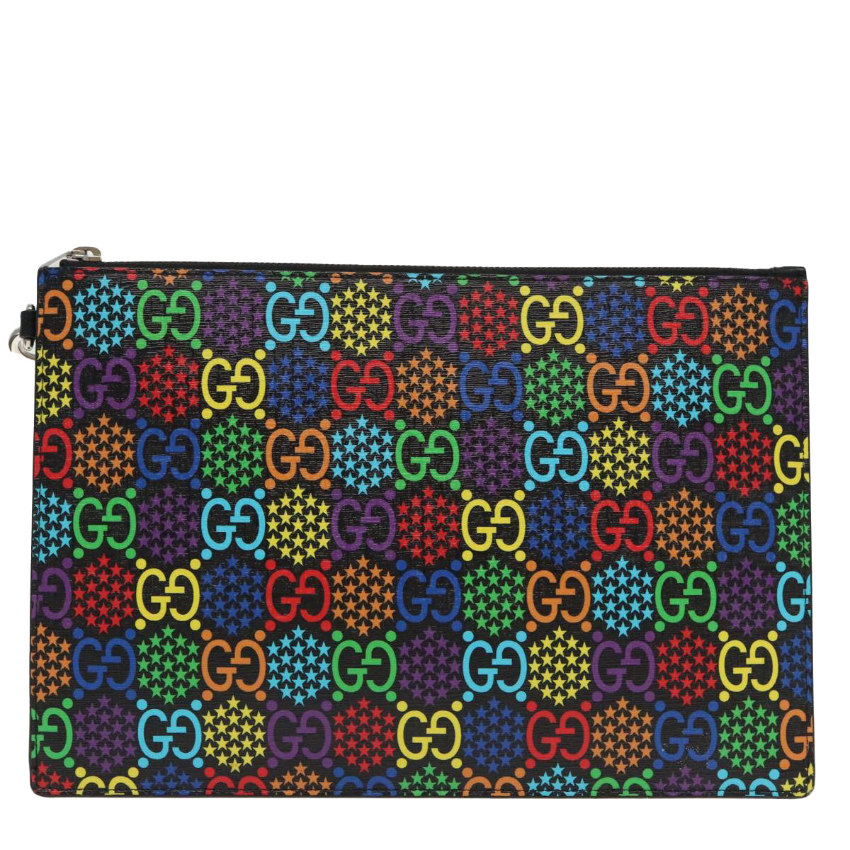 GUCCI GG Psychedelic Clutch Bag Multicolor 601087 Auth 90515