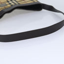BURBERRY Nova Check Shoulder Bag Coated Canvas Beige Auth 90528-7