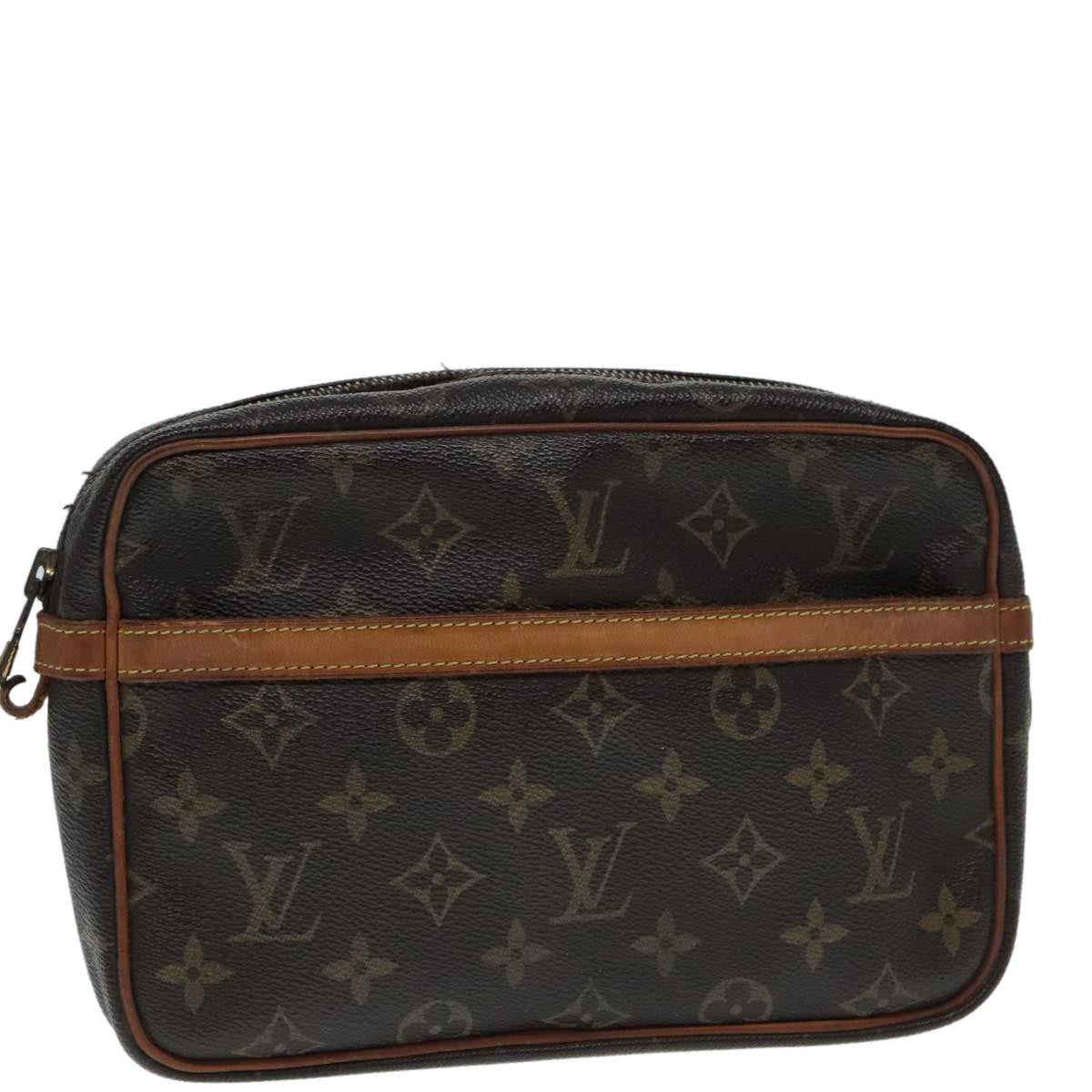 LOUIS VUITTON Monogram Compiegne 23 Clutch Bag M51847 LV Auth 90530