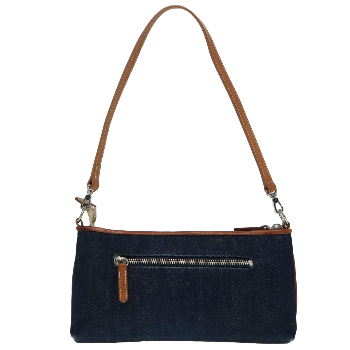 BURBERRY Blue Label Shoulder Bag Denim Navy Auth 90548