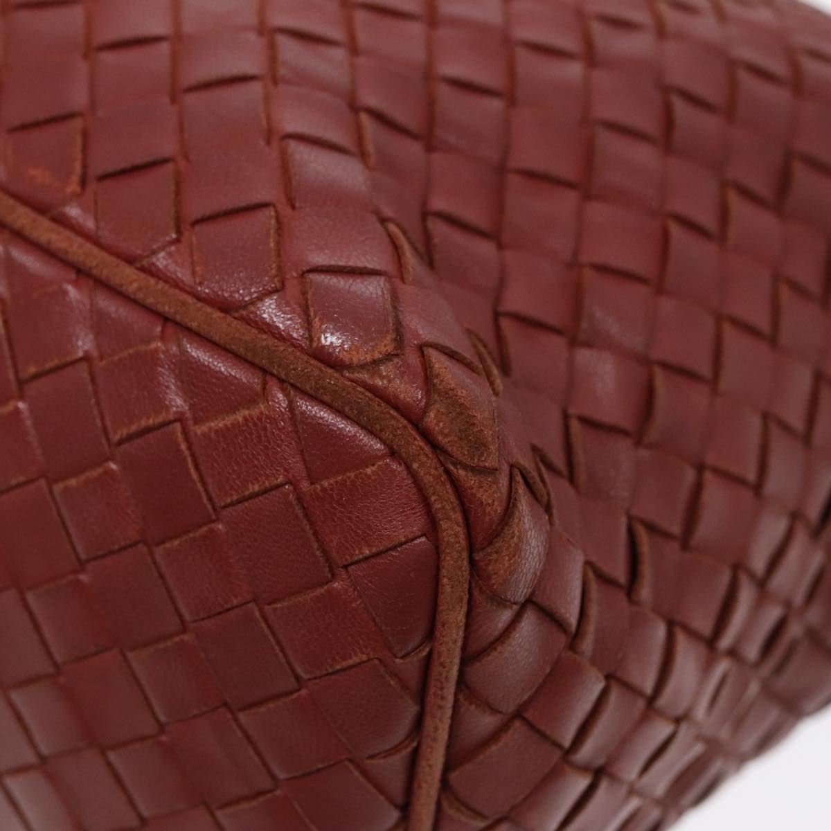 BOTTEGA VENETA INTRECCIATO Hand Bag Leather Brown Auth 90565