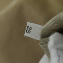 PRADA Shoulder Bag Nylon Leather Beige Silver Auth 90608-12